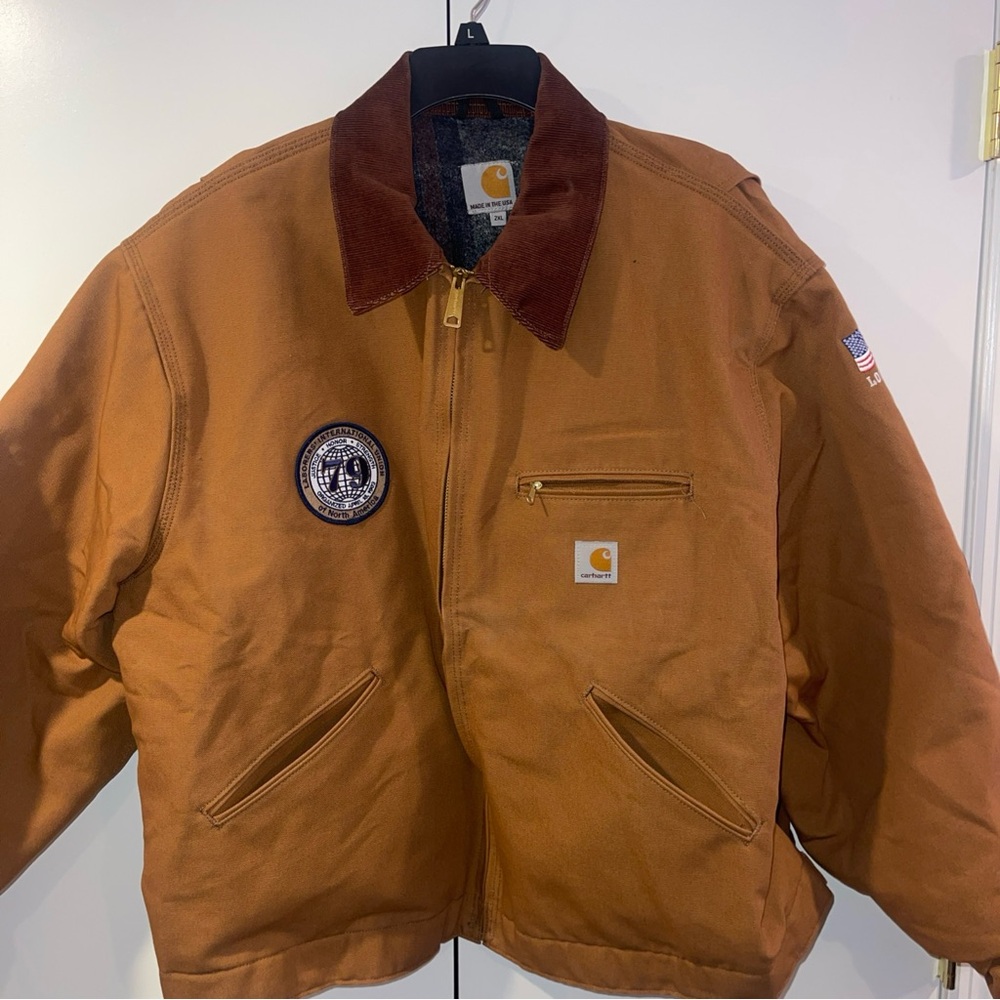 Carhartt men’s 50 regular duck blanket lined Detroit jacket size xxl